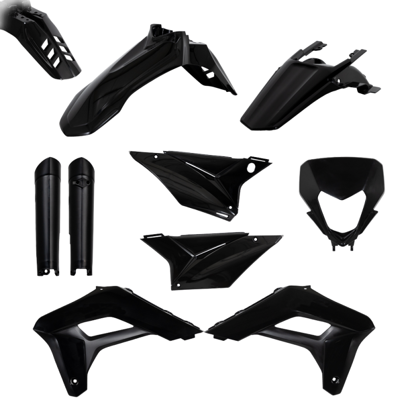 KIT PLÁSTICOS SHERCO 125 4T PRETO 2023